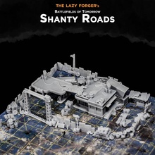 battlefields tomorrow - shanty roads store epic modern sci-fi terrain miniature wargame 6mm 10mm 15mm post-apoc 3d print model - Mito3D