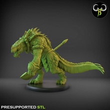 sun bruiser 4 tabletop dinosaur fantasy lizard wargame lizardmen starscales 3d print model - Mito3D