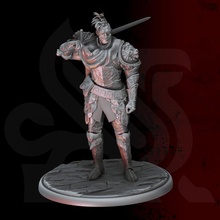 champion claw - pride tabletop dragons dungeons fantasy fighter knight adventure dnd 32mm 75mm mercenary 3d print model - Mito3D