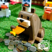 ayı madeni para banka oyuncak domuzcuk 3d print model - Mito3D