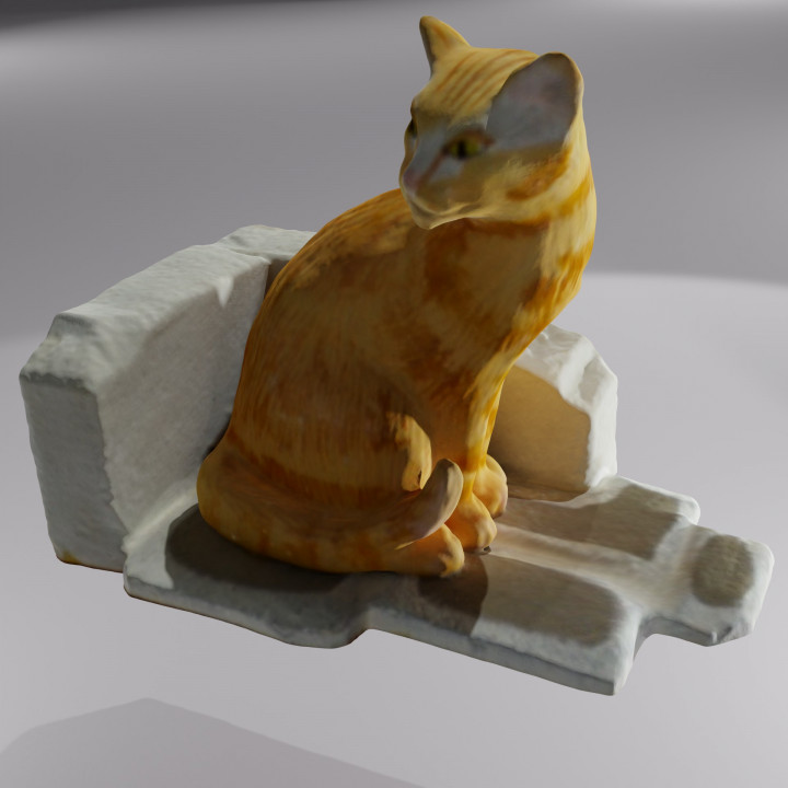 chat murette store animal cat mur 3D print model - Mito3D