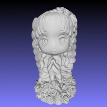 niña arcángel escultura ángel 3d print model - Mito3D