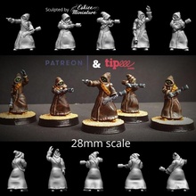 jiwis kakooine sci 28mm figures jeu guerre figurine étoile miniature guerres légion eskice jawa jiwi blurg blork 3d print model - Mito3D