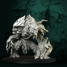 monstrent pre-supported tabletop creature fantasy game rpg scary warhammer wargame dnd pathfinder treant ttrpg dndminiature dndcharacter 3d print model - Mito3D