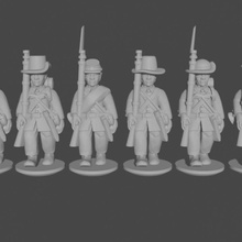 10 & 15mm american civil war infantry sack coats marching pose 2 tabletop black epic coat union 10mm powder confederate confederacy asunder 3d print model - Mito3D