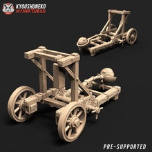 dwarf catapult artillery tabletop fantasy medieval wargaming warhammer dnd 3d print model - Mito3D