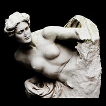 Milford carril estatua desnudo pechos escanear Londres escultura 3dprintable mujer busto cc0 3d print model - Mito3D