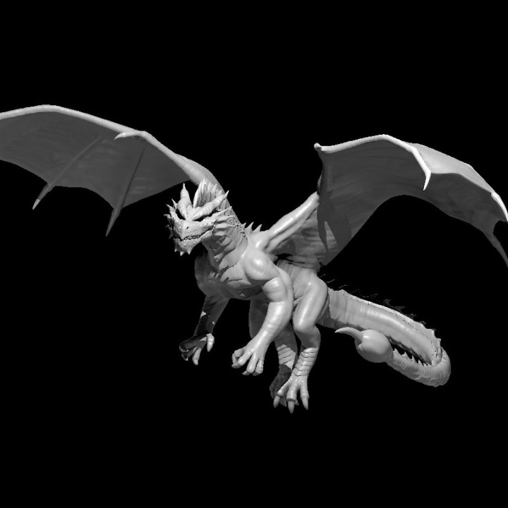 pseudodrago aggiornato Drago 3D print model - Mito3D