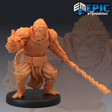 monkey king fighting sun wukong ape monk journey west tabletop fantasy medieval monster rpg warhammer enemy dungeon dnd pathfinder npc 3d print model - Mito3D