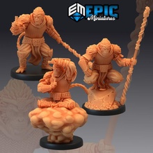 monkey king set sun wukong ape monk journey west collection tabletop chinese fantasy medieval monster rpg warhammer enemy dungeon dnd pathfinder npc 3d print model - Mito3D