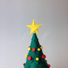 petites étoiles bureau d'arbre jardin fêtes noël mini petite topper arbre 3d print model - Mito3D