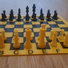 chess bord pieces board game dual idex 3d print model - Mito3D