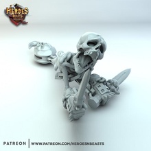 esqueleto rastejando Guerreiro brinquedos jogos ossos dragões masmorras morto dnd 3d print model - Mito3D