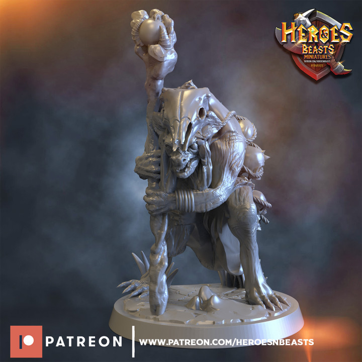 gnoll strega medico negozio sciamano voodoo iena 3D print model - Mito3D