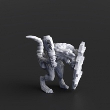 ratfolk clube 02 pre supported Skaven 3d print model - Mito3D
