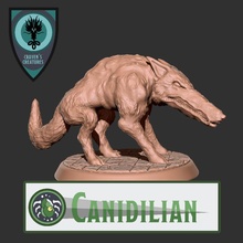 canidilian wolf d&d pathfinder canidile 3d print model - Mito3D