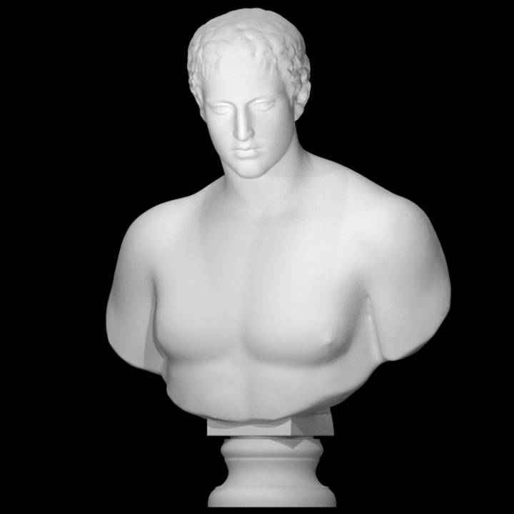 busto juventud reunion des musees nationaux parís scan 3D print model - Mito3D