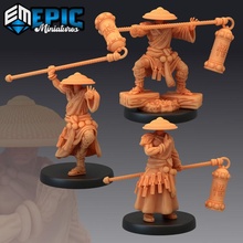 tripitaka set tang sanzang chinese monk warrior journey west collection tabletop fantasy medieval monster rpg warhammer enemy dungeon dnd pathfinder npc 3d print model - Mito3D