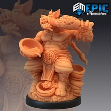 pigsy gluttony zhu bajie chinese pig demon boar monster journey west tabletop fantasy medieval rpg warhammer enemy dungeon dnd npc pathdfinder 3d print model - Mito3D