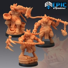 pigsy set zhu bajie chinese pig demon boar monster journey west collection tabletop fantasy medieval rpg warhammer enemy dungeon dnd pathfinder npc 3d print model - Mito3D