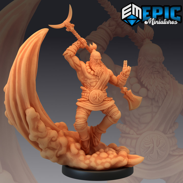 sandy magic sha wujing water buffalo chinese sand demon journey west tabletop fantasy medieval monster rpg warhammer enemy dungeon dnd pathfinder npc 3D print model - Mito3D