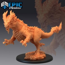 white dragon horse attacking qilin kirin journey west tabletop chinese fantasy medieval monster rpg warhammer enemy dungeon dnd pathfinder npc 3d print model - Mito3D