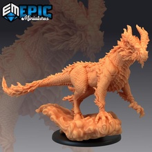 white dragon horse flying qilin kirin journey west tabletop chinese fantasy medieval monster rpg warhammer enemy dungeon dnd pathfinder npc 3d print model - Mito3D
