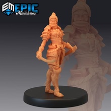 Samurai weiblich japanisch Dynastie Krieger Katana Schwert Frau Tischplatte Fantasie mittelalterlich Rollenspiel Kriegshammer sla Feind asiatisch dnd 3d print model - Mito3D