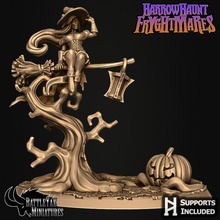 Hexcackle Fryghtwitch Tischplatte Fantasie Grusel Monster Kriegshammer Hexe dnd Zauberin Pfadfinder ttrpg eldritch Battleyakminiaturen 3d print model - Mito3D