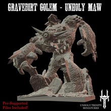 gravedirt golem unholy maw kit single tabletop ghost tomb undead grave evil elemental cemetery spirit 3d print model - Mito3D