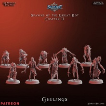 ghuling tabletop undead death ghouls ghuls flesheater 3d print model - Mito3D