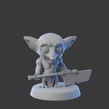 goblin - chibi tabletop cartoon figure monster orc miniature stylized 3d print model - Mito3D