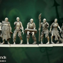 zombie villagers - highlands miniatures tabletop undead vampire war warhammer dead age kings zombies 28mm 9th 32mm vampires muertos counts 3d print model - Mito3D