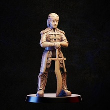 prens mağaza kral Önder rpg savaşçı komutan minyatür asil masaüstü savaş oyunu 3d print model - Mito3D