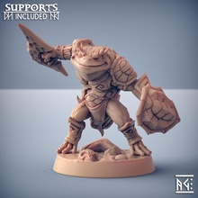 swamp gurunda - modular store dragons dungeons fantasy mini rpg miniature tabletop frog supports wargame dnd ttrpg artisan guild presupported supported bullywugs 3d print model - Mito3D