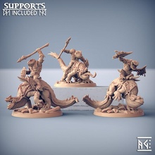 salamander riders - swamp gurunda store dragons dungeons fantasy mini mount rpg miniature tabletop frog supports wargame dnd bullywug ttrpg artisan guild presupported supported 3d print model - Mito3D
