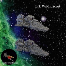 ork wild escort store orc bfg 3d print model - Mito3D