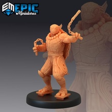 ninja tortiller Nunchaku Japonais tortue guerrier samouraï fantaisie médiéval monstre rpg marteau guerre Michel Ange ennemi table donjon dnd éclaireur PNJ 3d print model - Mito3D