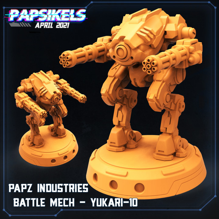 papz industrie battaglia mech mecha modulo 3D print model - Mito3D