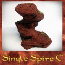 single spire spires plateaus terrain set store fantasy miniatures rpg wargaming warhammer supportless scifi dnd plateau ageofsigmar terrainify 3d print model - Mito3D