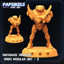 watanabe infantry droid modular unit store metal mech panic savage 3d print model - Mito3D