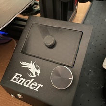 ender 3 pro lcd cover knurled knob ender3pro lcdcover 3d print model - Mito3D