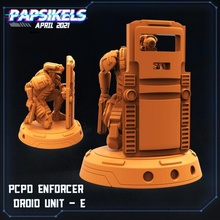 pcpd ejecutor droide unidad ley robot policía aplastar 3d print model - Mito3D