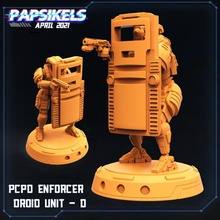 pcpd enforcer droid unit - mecha mech police swat 3d print model - Mito3D