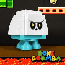 giant bone goomba nintendo lego mario supermario 3d print model - Mito3D