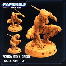 fkmsa sexy droid assassin - robot assasin gynoid 3d print model - Mito3D