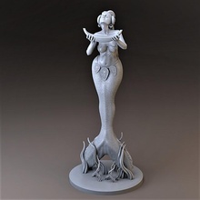 şaman Deniz Kızı mağaza deniz yaratığı 3d print model - Mito3D