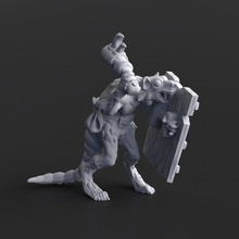 ratfolk clube 04 pre supported Skaven 3d print model - Mito3D