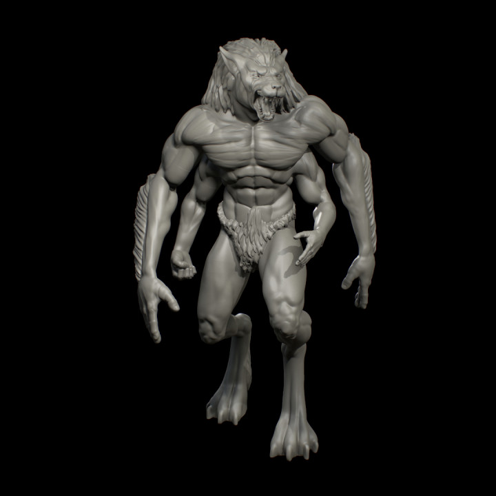 pislik yaratık canavar karanlık Elf kurt adam d drow Darkelves 3D print model - Mito3D
