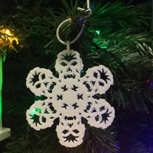 chewbacca fiocco decorazione natale giardino starwars flake starwarsflake 3d print model - Mito3D
